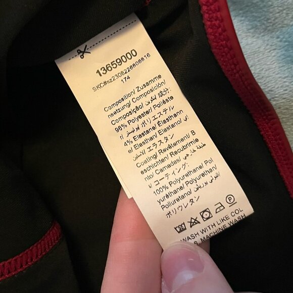 Shein Size 4xl Maroon Faux Leather Cropped Top - Picture 6 of 7